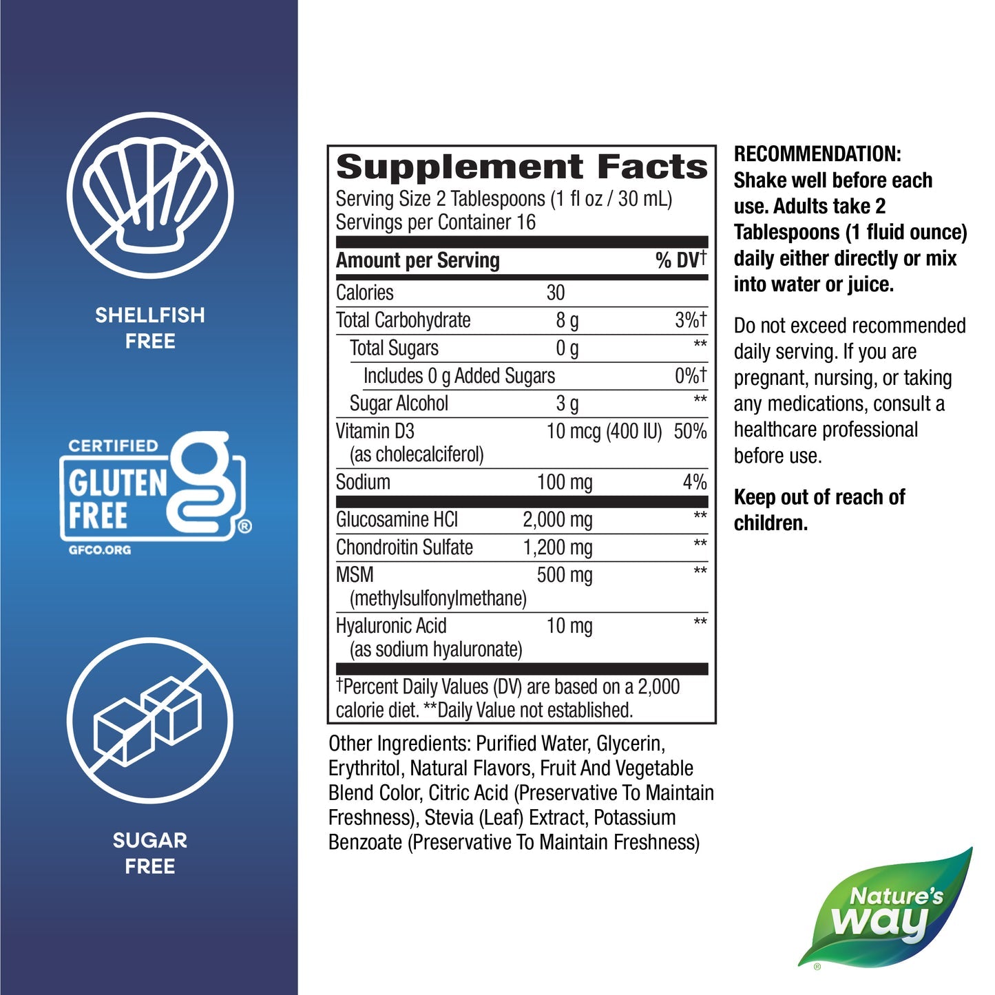 Nature's Way® Joint Movement Glucosamine® Ultra Strength | Berry | 16 fl oz (480 mL)