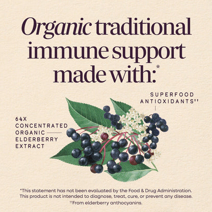 Nature's Way® Sambucus Traditional Immune Syrup | Jarabe Tradicional de Saúco Negro | 4 fl oz (120 mL)