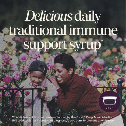 Nature's Way® Sambucus Traditional Immune Syrup | Jarabe Tradicional de Saúco Negro | 4 fl oz (120 mL)
