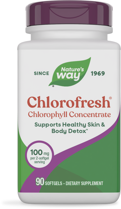 Nature's Way® Chlorofresh® Chlorophyll Concentrate | Clorofila Concentrada | 90 Softgels