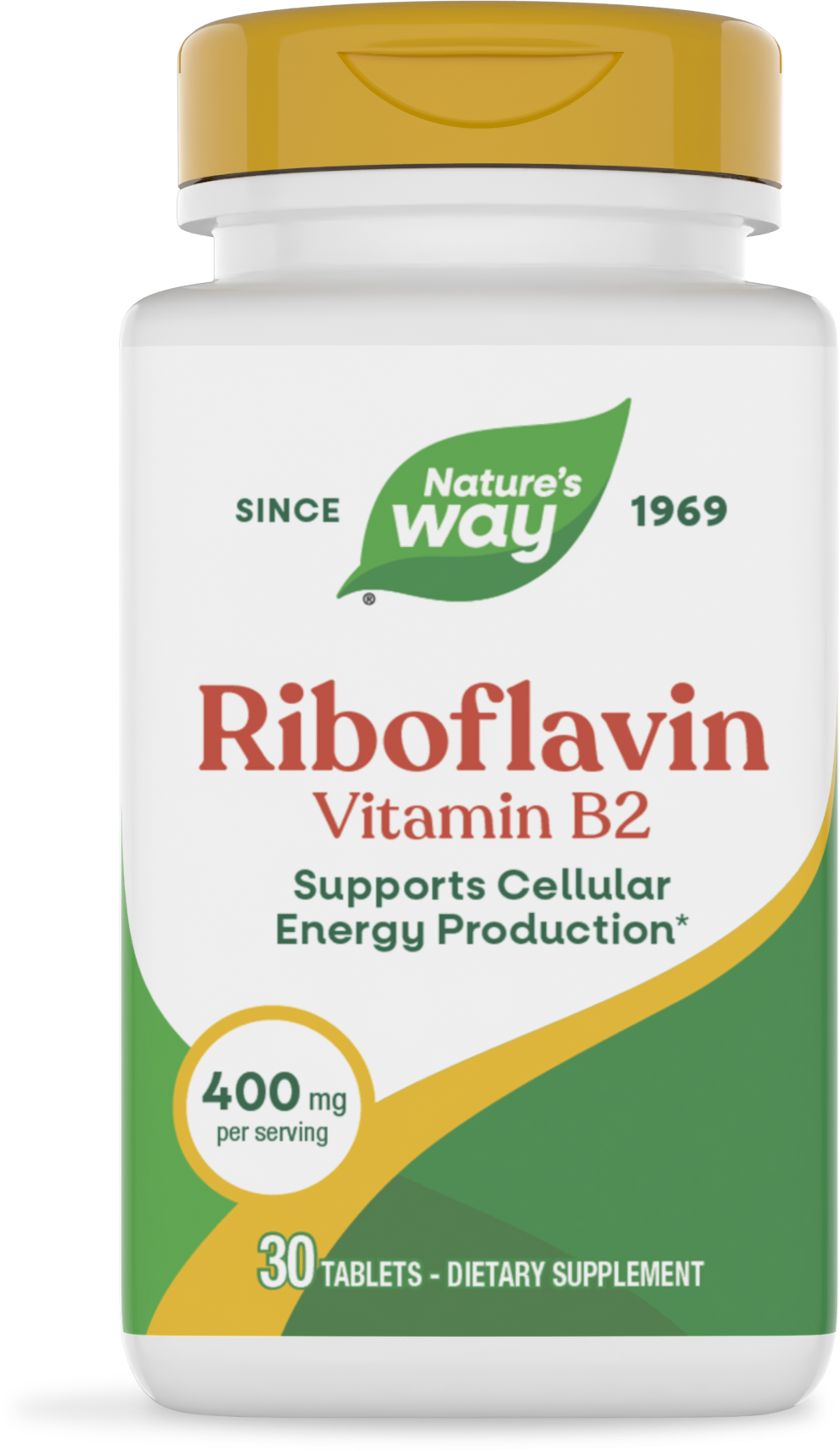 Nature's Way® Riboflavina (Vitamina B2) 400 mg | 30 Tabletas