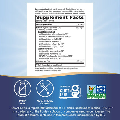 Nature's Way® Fortify® Daily Pre+Probiotic Adults 50+ | 30 Billion CFU | 30 Cápsulas de Liberación Retardada