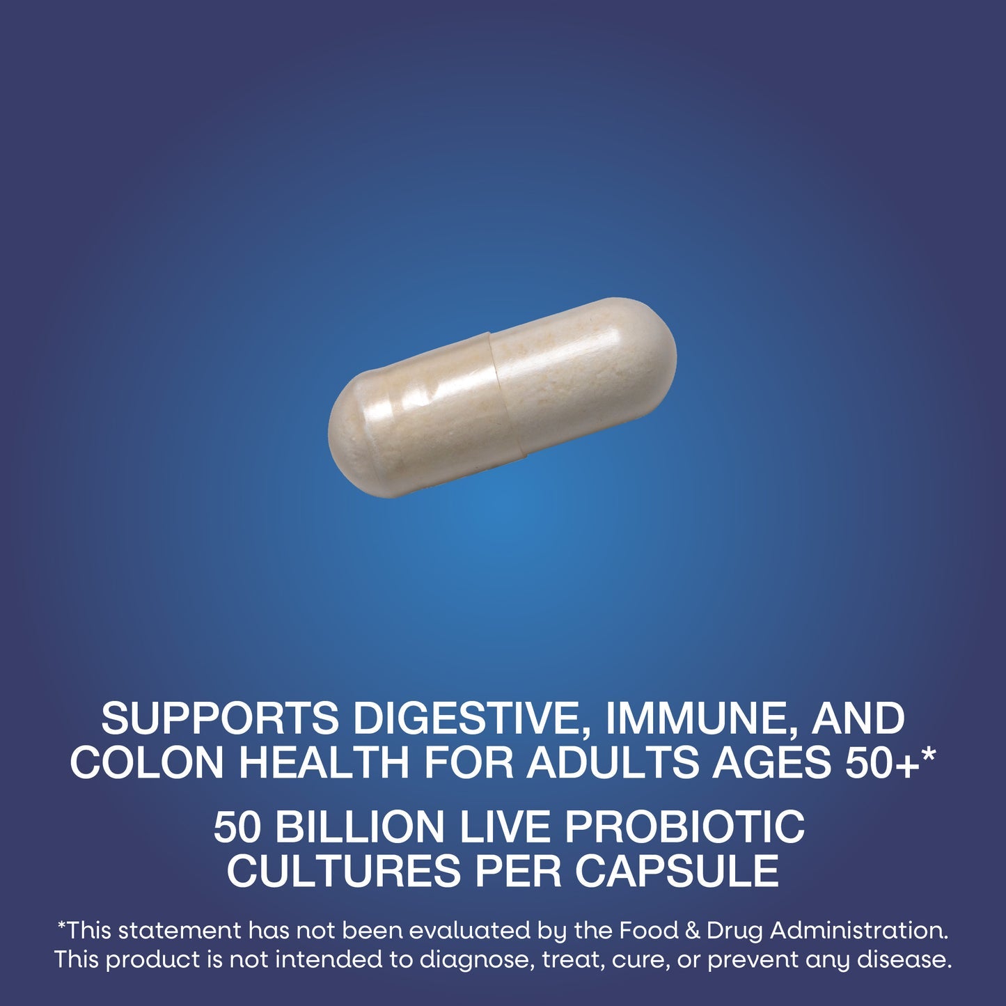 Nature's Way® Fortify® Age 50+ Probiotic | 50 Billion CFU | 30 Cápsulas Vegetales