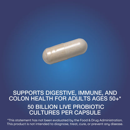 Nature's Way® Fortify® Age 50+ Probiotic | 50 Billion CFU | 30 Cápsulas Vegetales