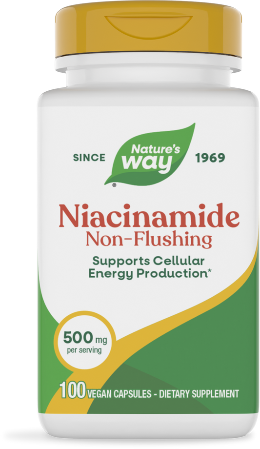 Nature's Way® Niacinamide 500 mg | Vitamina B3 | 100 Cápsulas