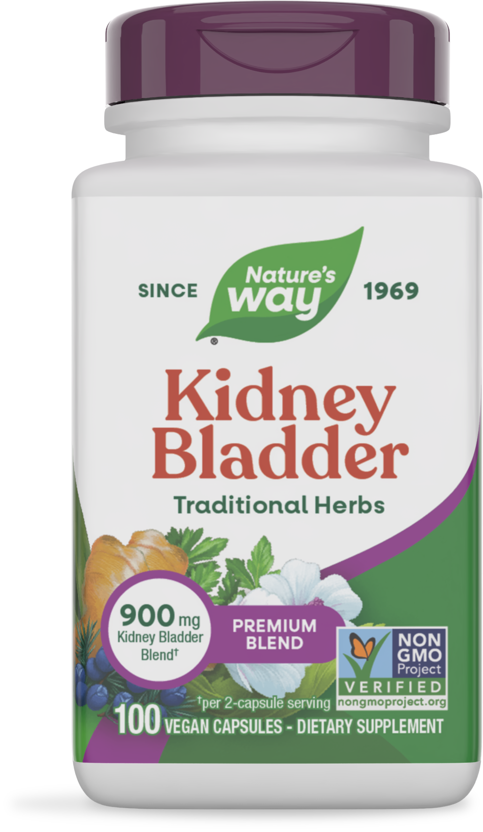 Nature's Way® Kidney Bladder Premium Blend | 100 Cápsulas Veganas