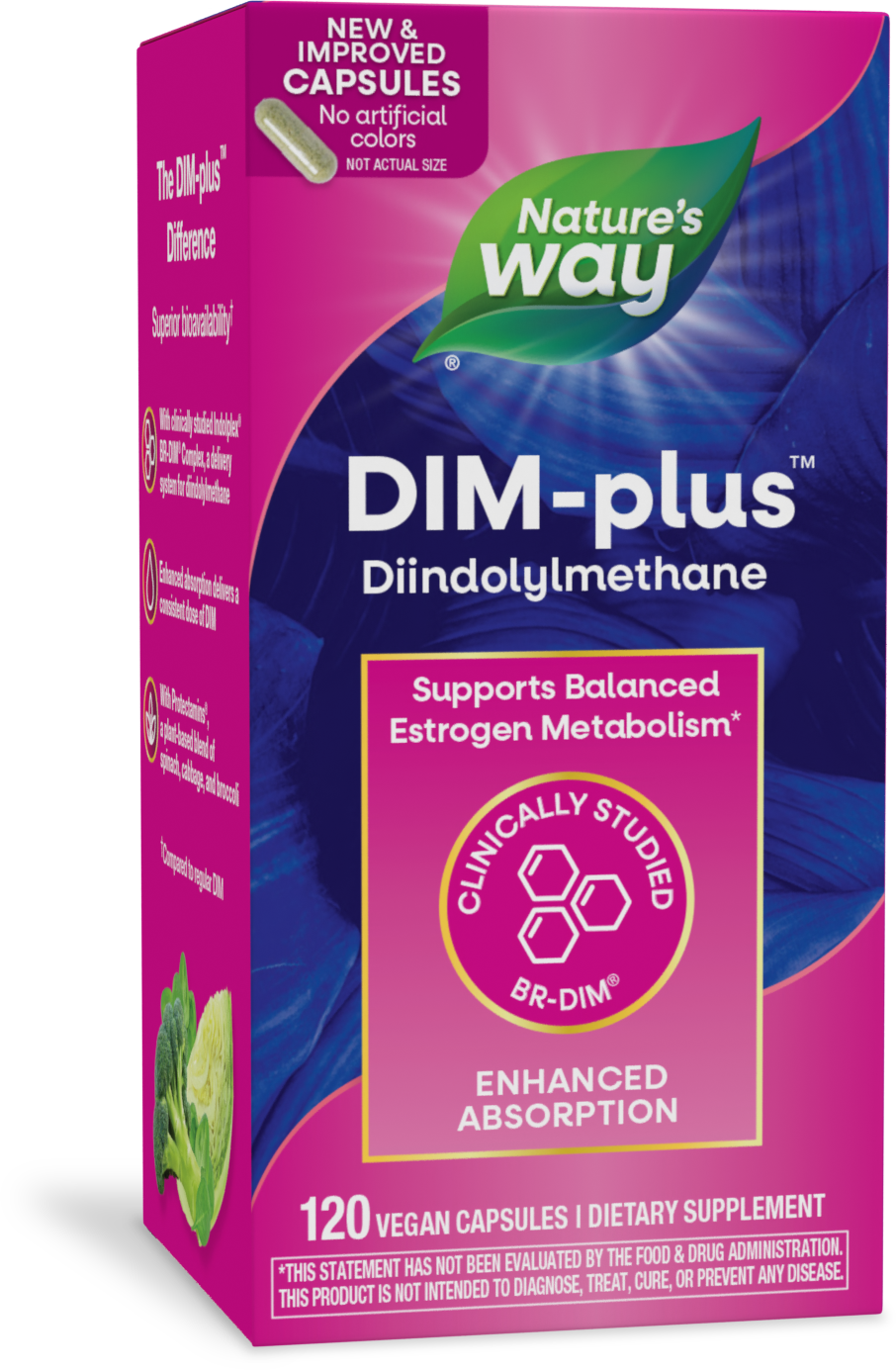 Nature's Way® DIM-Plus® | 120 Cápsulas Veganas