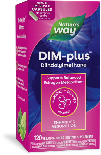 Nature's Way® DIM-Plus® | 120 Cápsulas Veganas
