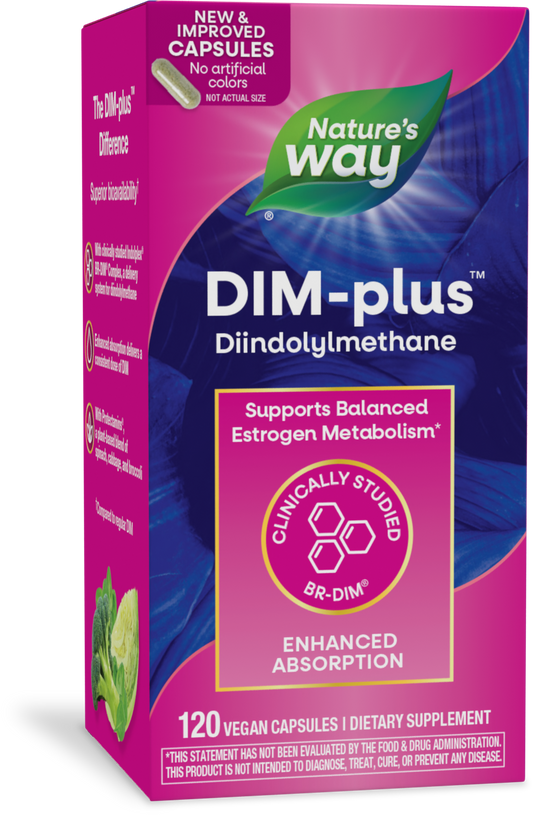Nature's Way® DIM-Plus® | 120 Cápsulas Veganas