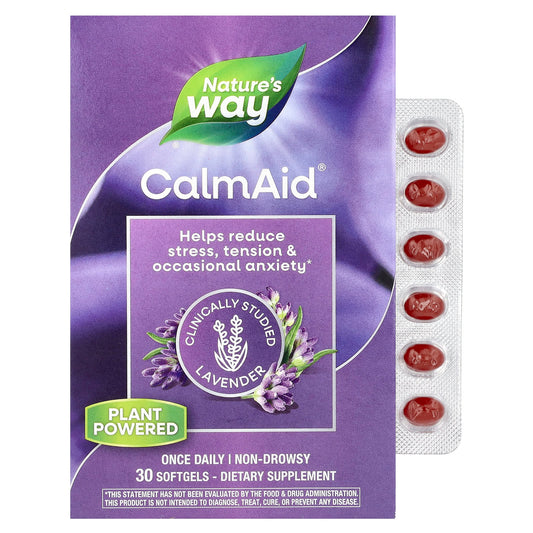 Nature's Way® CalmAid® Clinically Studied Lavender | 80 mg | 30 Softgels