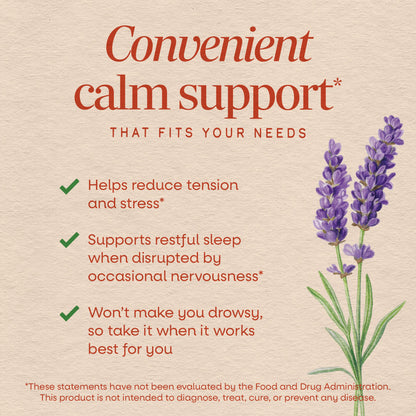 Nature's Way® CalmAid® | Silexan® Lavender Oil | 30 Softgels