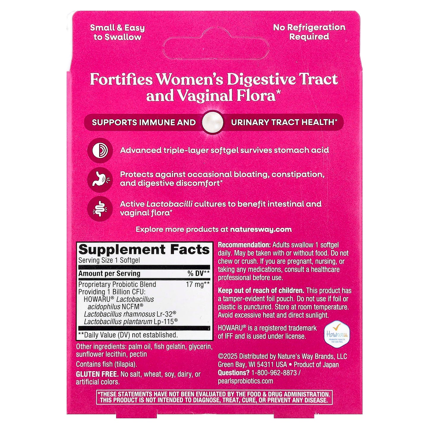 Nature's Way® Pearls® Women's | Women's Probiotic | 30 Softgels