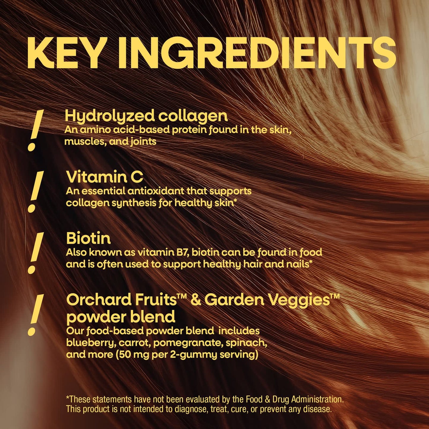 Nature's Way® Alive!® Hair, Skin & Nails Gummies | Strawberry | 60 Gomitas