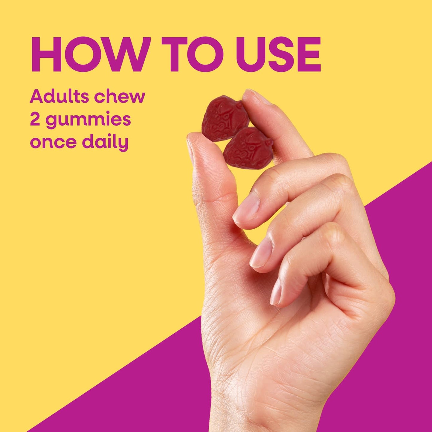 Nature's Way® Alive!® Hair, Skin & Nails Gummies | Strawberry | 60 Gomitas