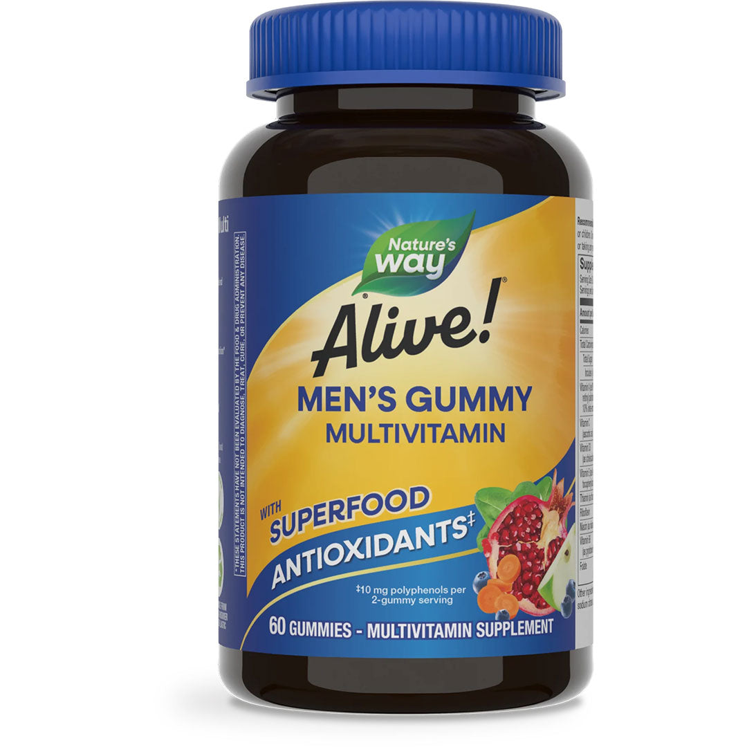 Nature's Way® Alive!® Multivitamínico para Hombre en Gomitas | Sabor Frutas | 60 Gomitas