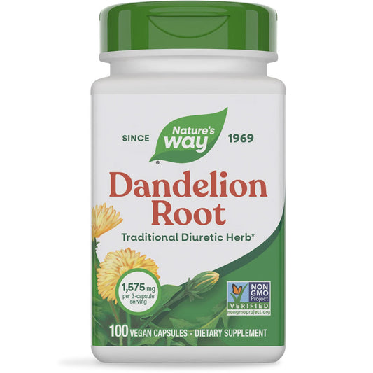 Nature's Way® Dandelion Root | Raíz de Diente de León | 100 Cápsulas Vegetales