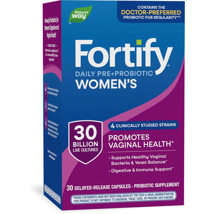 Nature's Way® Fortify® Women's Probiotic 30 Billion | Probiótico para la Mujer | 30 Cápsulas Vegetales