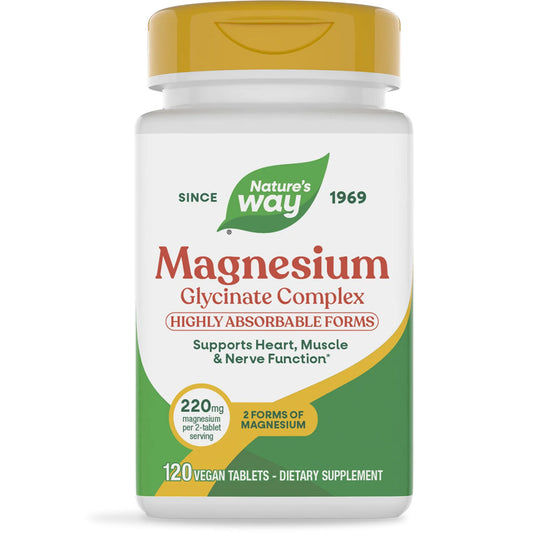 Nature's Way® Magnesium Glycinate Complex | 120 Tabletas