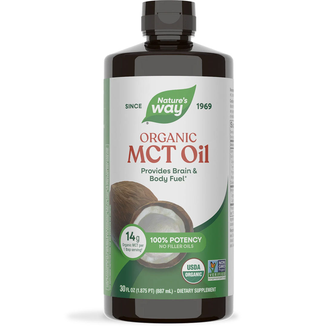 Nature's Way® Organic MCT Oil | Aceite MCT Orgánico | 30 fl oz (887 mL)