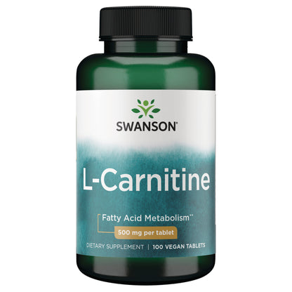 Swanson L-Carnitine 500 mg 100 Vegan Tabs