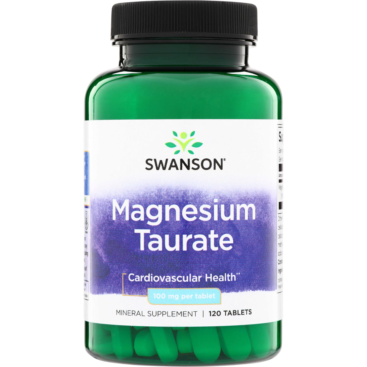 Swanson Magnesium Taurate 100 mg 120 Vegan Tabs