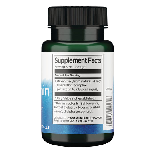 Swanson Astaxanthin 4 mg 60 Sgels