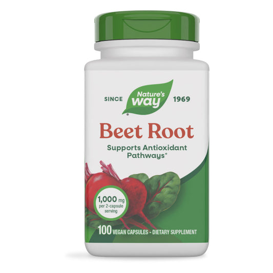 Nature's Way® Beet Root | Remolacha en Polvo | 100 Cápsulas Vegetales