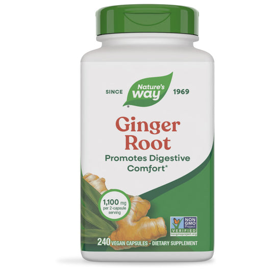 Nature's Way® Ginger Root | 240 Cápsulas Veganas